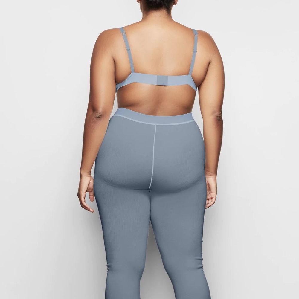 SKIMS NWT Cotton Rib Legging Kyanite - Picture 6 of 8
